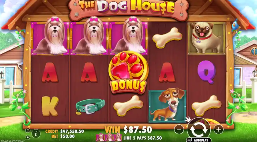 The Dog House winning symbols
